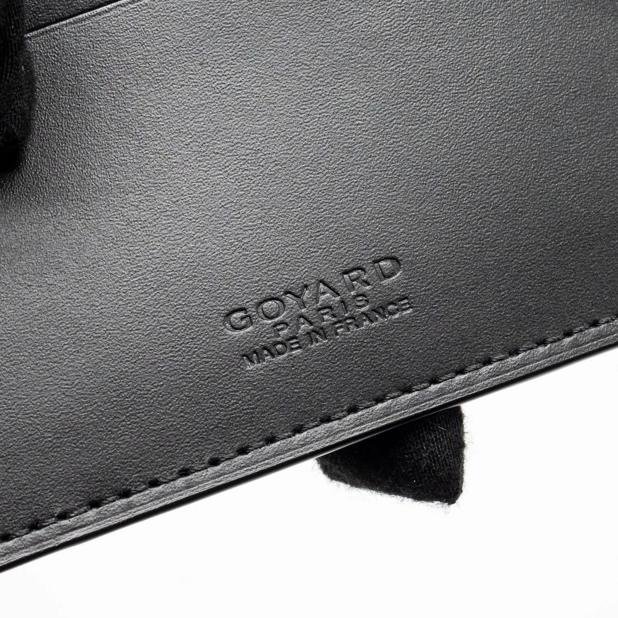 Goyard Bifold Wallet Multi Slot Goyardline Canvas Black