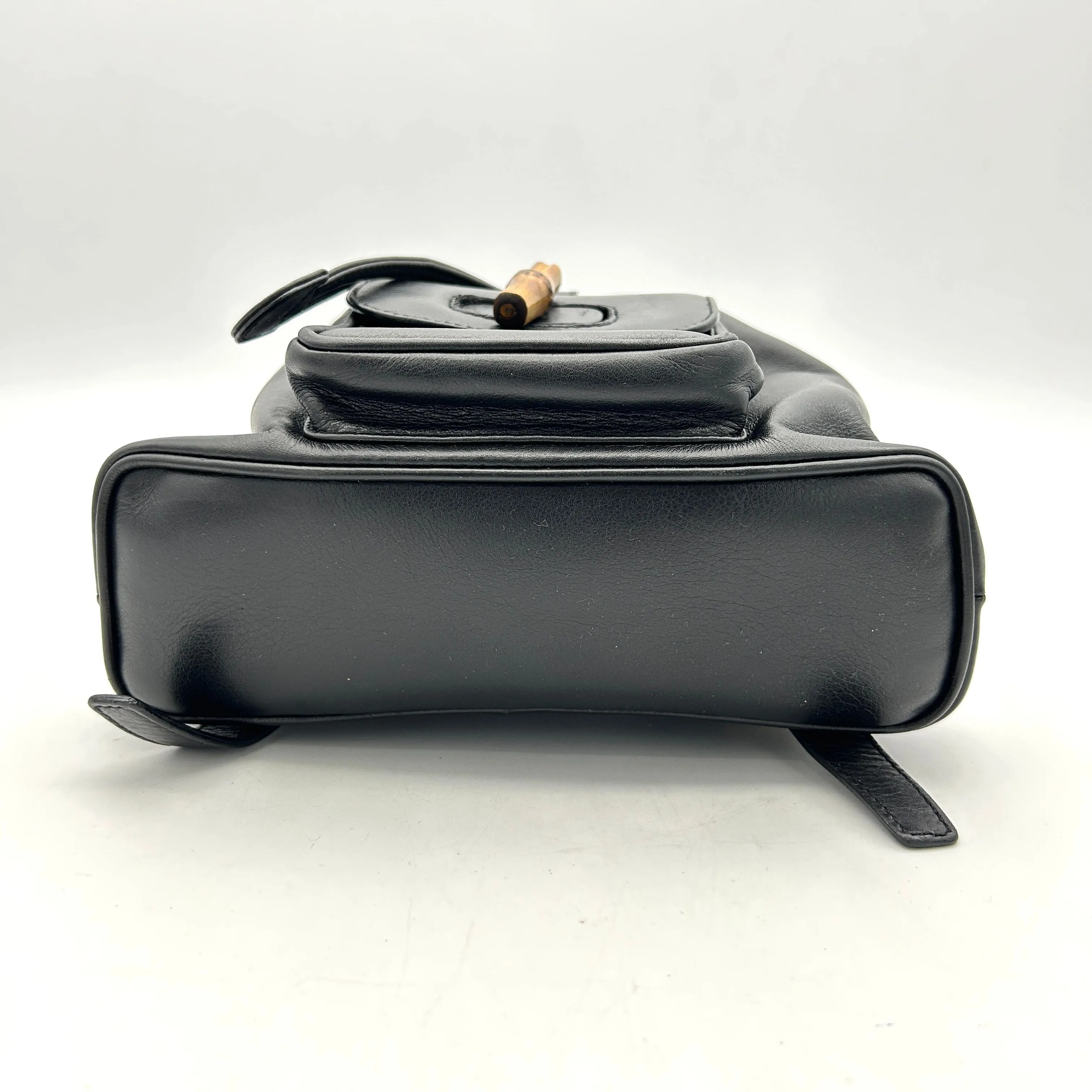 GUCCI Bamboo Backpack Leather Black gu8817dn