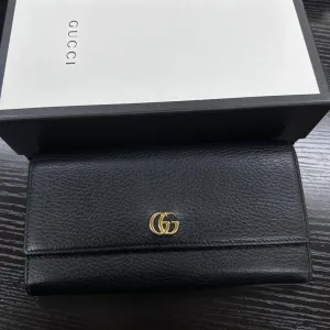 Gucci GG Black Leather Wallet