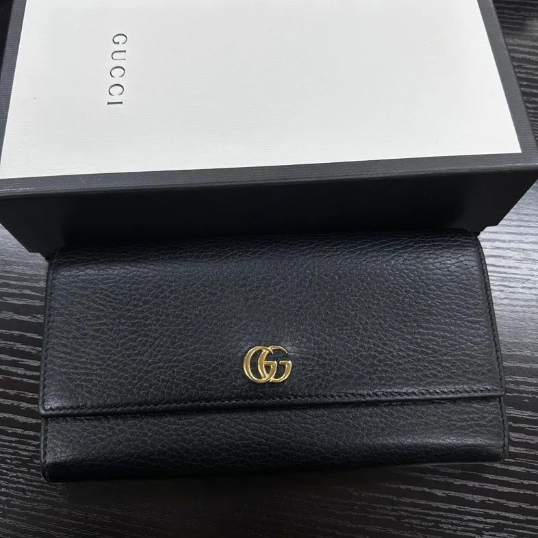 Gucci GG Black Leather Wallet