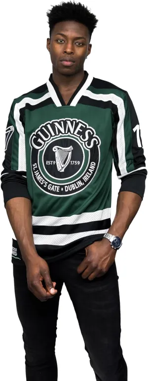 Guinness Hockey Jersey Embroidered Polyester Athletic Shirt Branded Sports Jersey