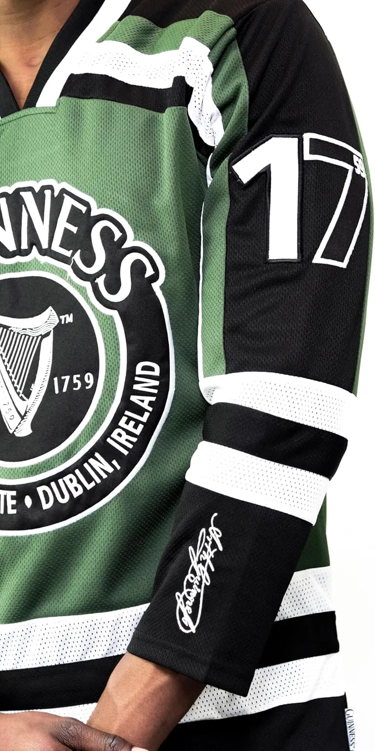 Guinness Hockey Jersey Embroidered Polyester Athletic Shirt Branded Sports Jersey