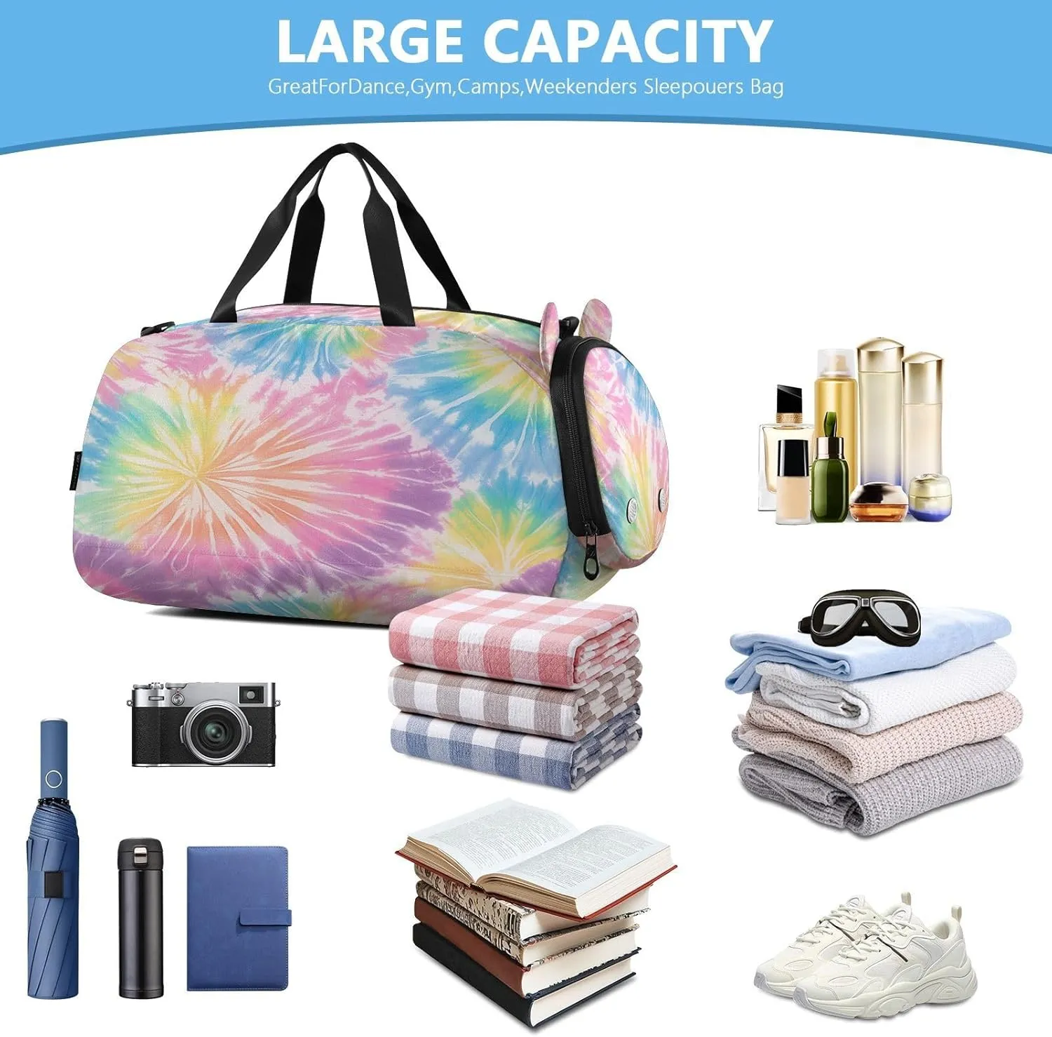 GuoChe Crossbody Wallet Purse with Shoes Compartment Waterproof Nylon Small Crossbody Phone Bag for Walk dog
