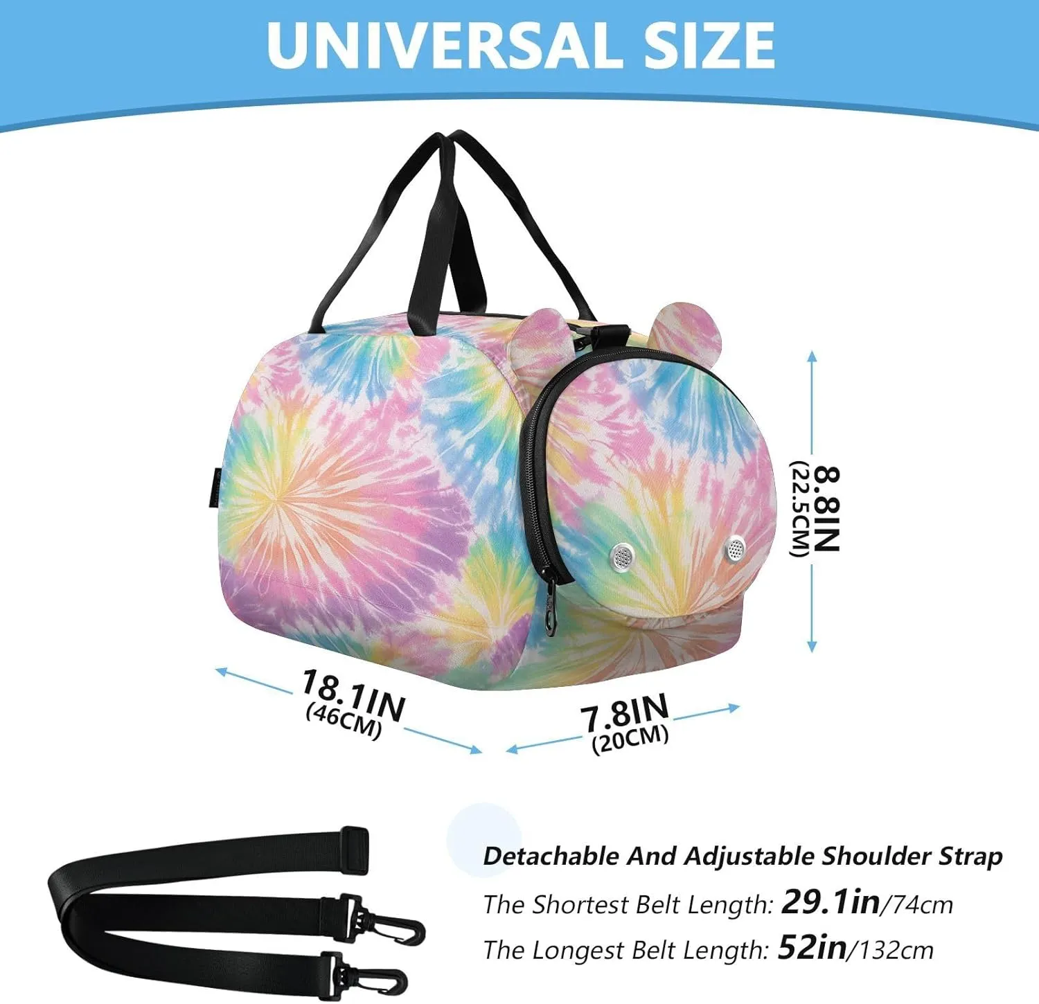 GuoChe Crossbody Wallet Purse with Shoes Compartment Waterproof Nylon Small Crossbody Phone Bag for Walk dog