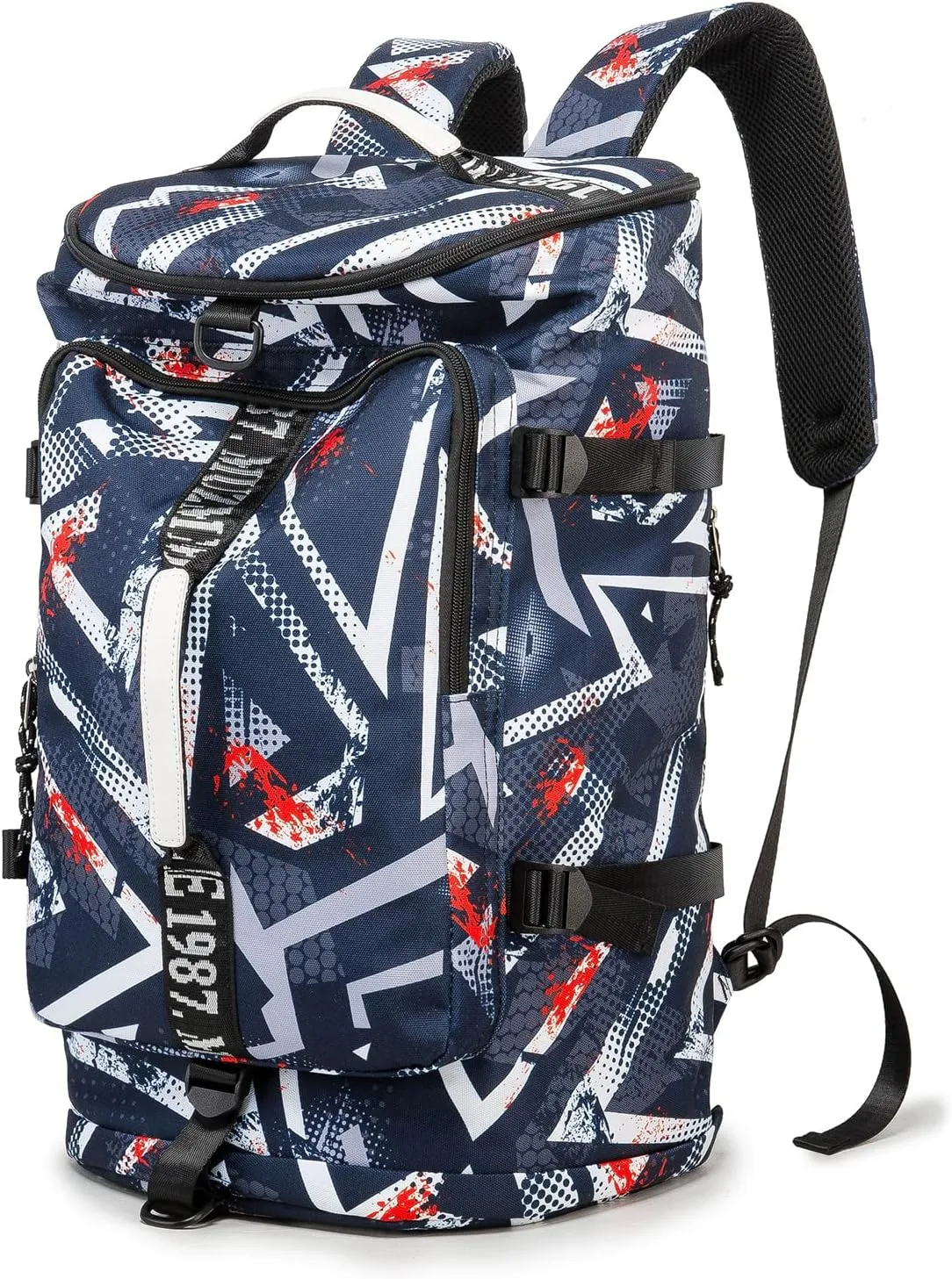 Gym Duffle Bag Waterproof black Laptop Backpack Suitable for Hiking, Fishing, Travel 40L Large Capacity Trendy Cool Lightweight Backpack for Men and Women