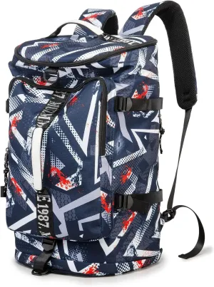 Gym Duffle Bag Waterproof black Laptop Backpack Suitable for Hiking, Fishing, Travel 40L Large Capacity Trendy Cool Lightweight Backpack for Men and Women