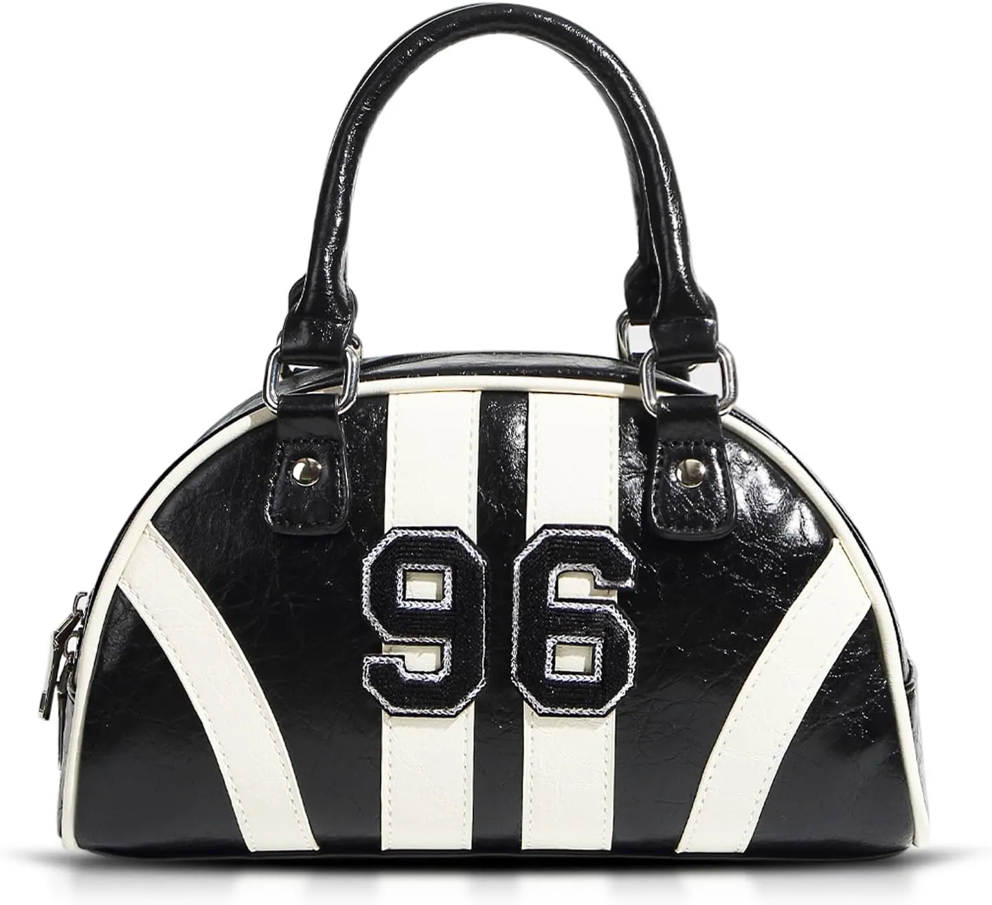 Handbag for Women, Sports Style Tote Bag, Retro Clutch Bag Suitable for Important Occasions, Work, Travel (Black)