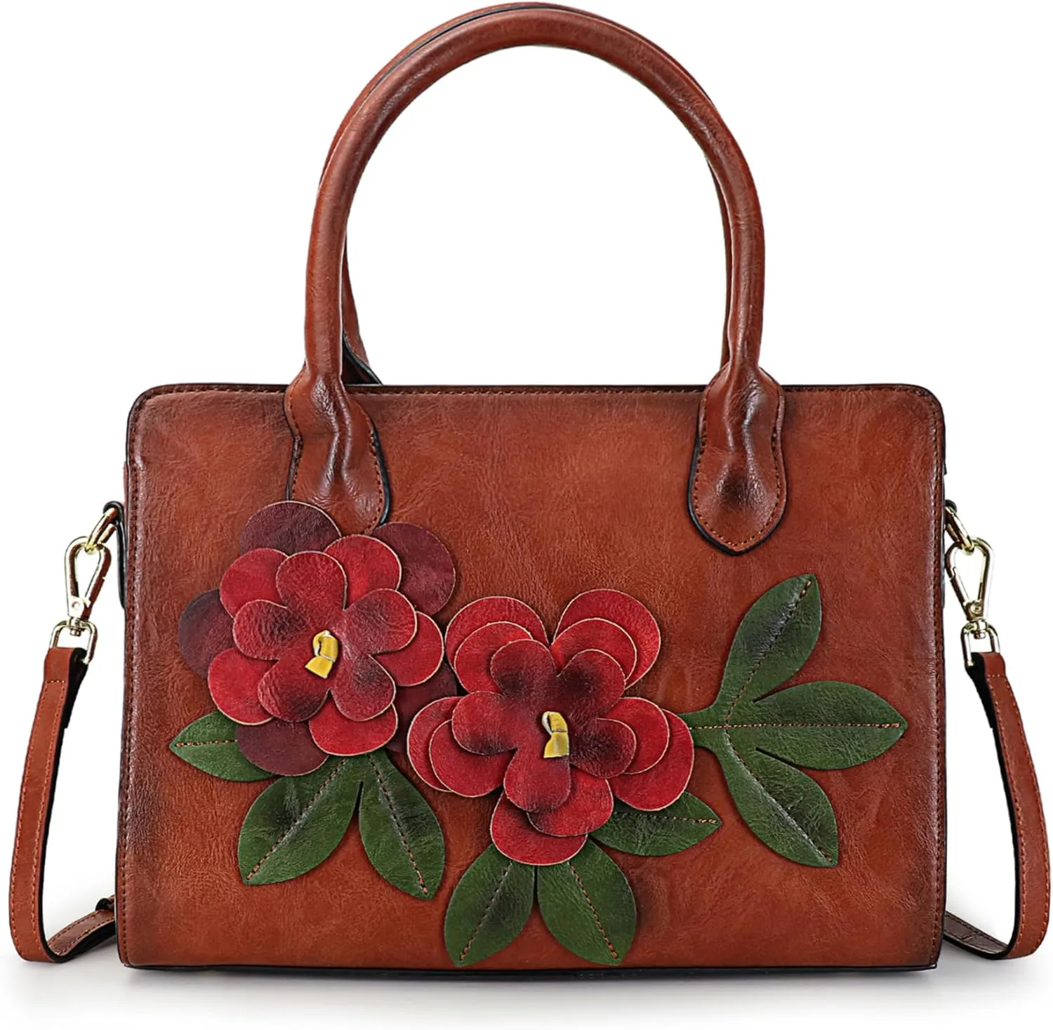 Handbags for Women Leather Shoulder Bag Top Handle Satchel Ladies Crossbody Purse