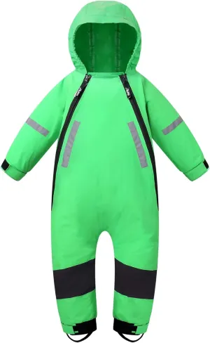 HAPIU Kids Toddler Rain Suit Muddy Buddy Waterproof Coverall