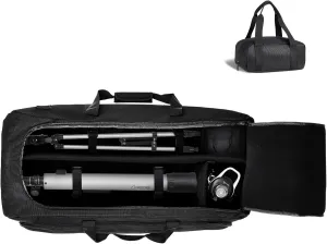 Happybuy Telescope Case, 30.3" Storage Bag with Fixed Buckles, Multi-Pocket & Detachable Divider, Shock-Absorbent Travel Carrying Bag for Optical Tube & Tripod, Counterweight Pocket