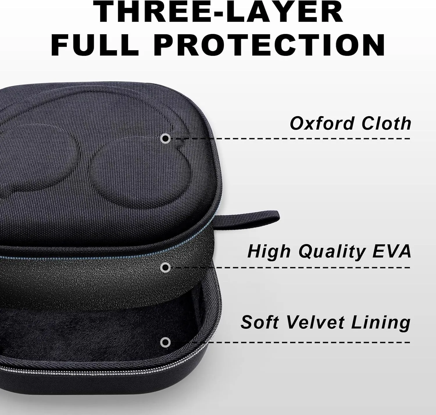 Hard Case Compatible with Bose QuietComfort, QC Ultra, QC 35,QC 35 II, QC 45, QC45 SE, QC SE Over Ear Wireless Noise Cancelling Headphones, Black Travel Storage Bag