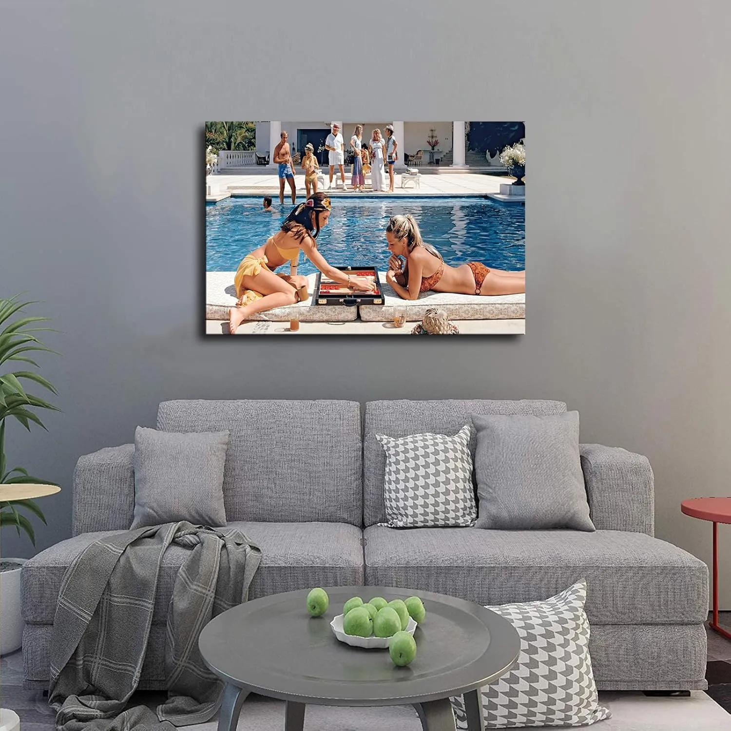 HD Aesthetic Art canvas prints-Slim Aarons photographer Boheme Home posters wall art decorations suitable for kitchens homes offices hotels etc (24x36inch-Unframed)