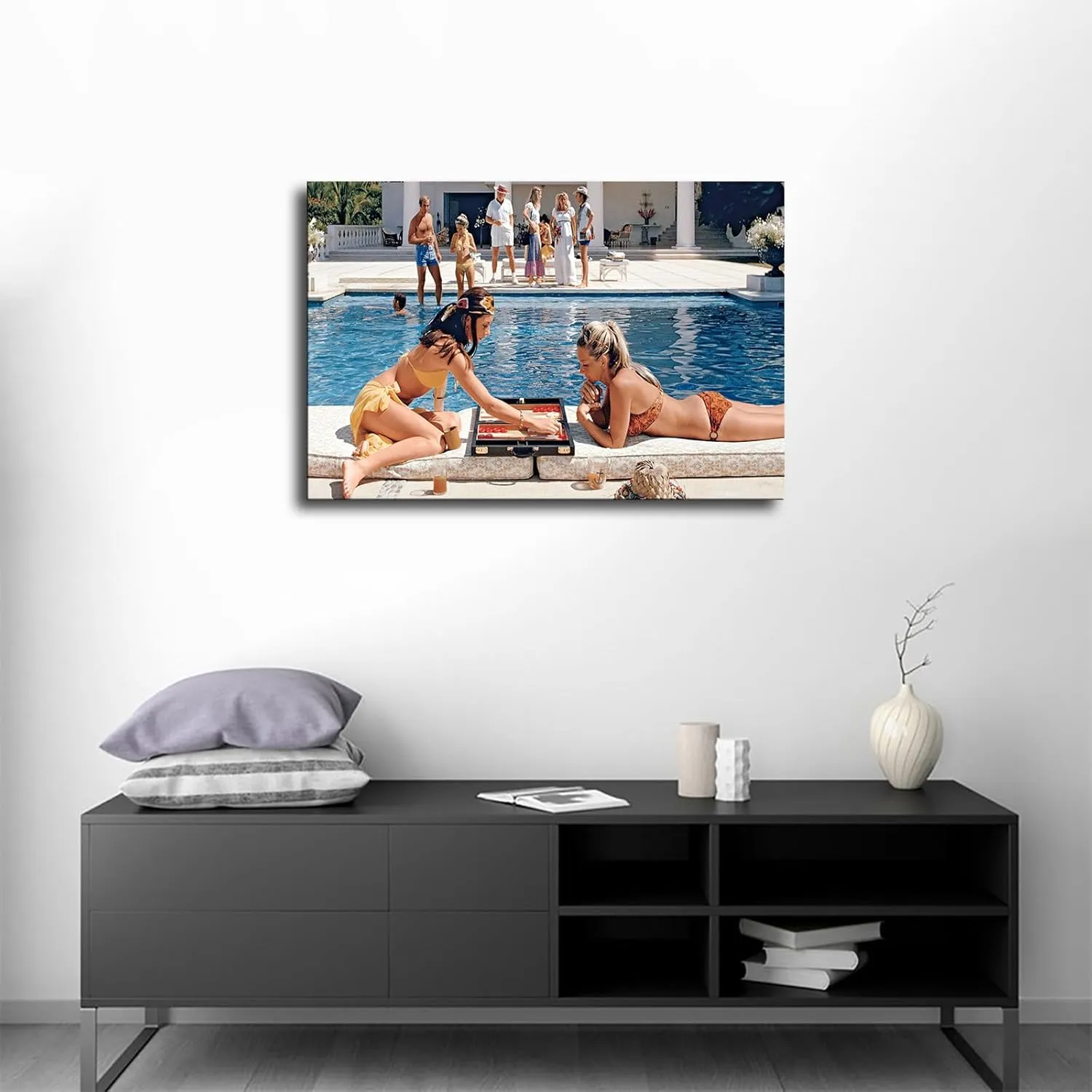 HD Aesthetic Art canvas prints-Slim Aarons photographer Boheme Home posters wall art decorations suitable for kitchens homes offices hotels etc (24x36inch-Unframed)