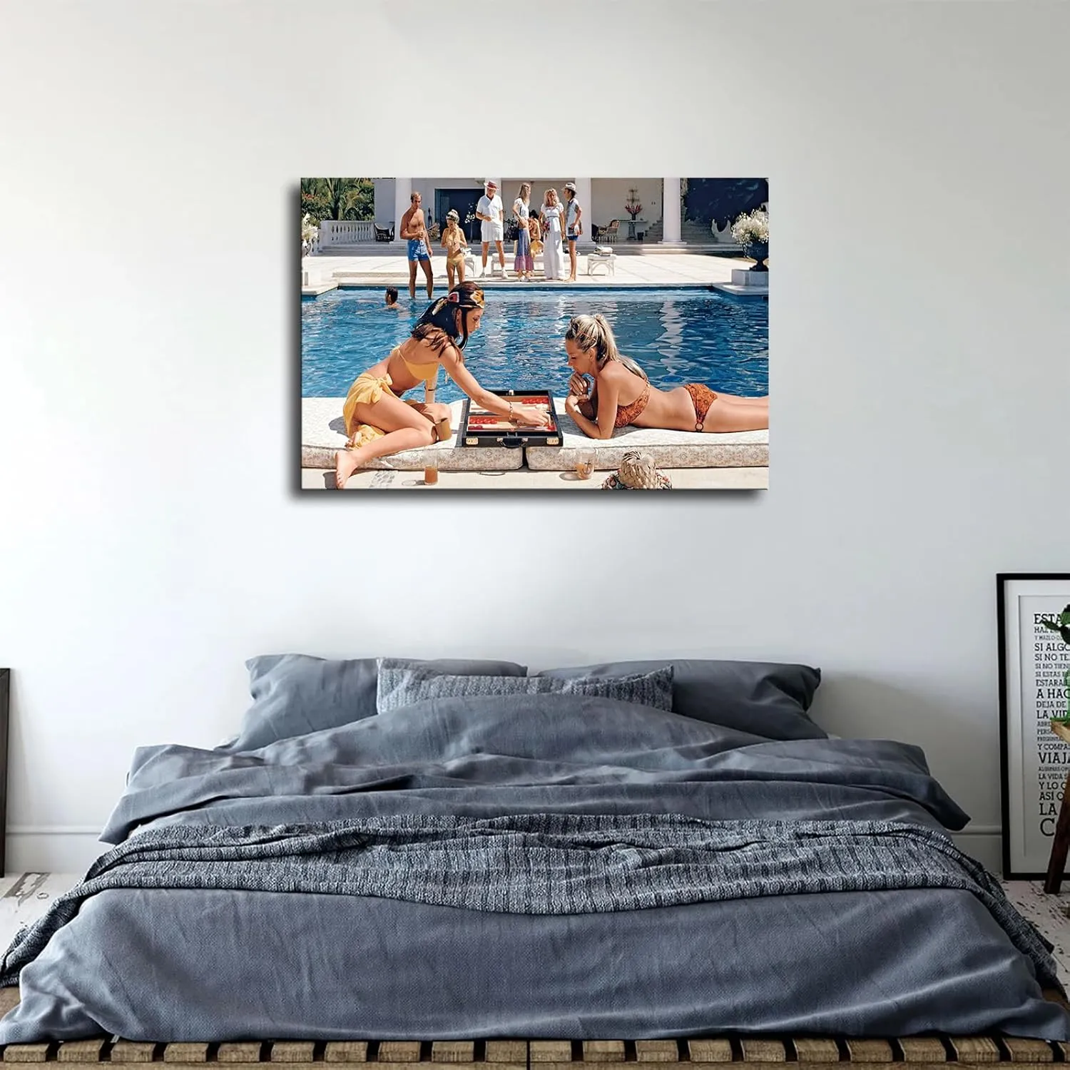 HD Aesthetic Art canvas prints-Slim Aarons photographer Boheme Home posters wall art decorations suitable for kitchens homes offices hotels etc (24x36inch-Unframed)