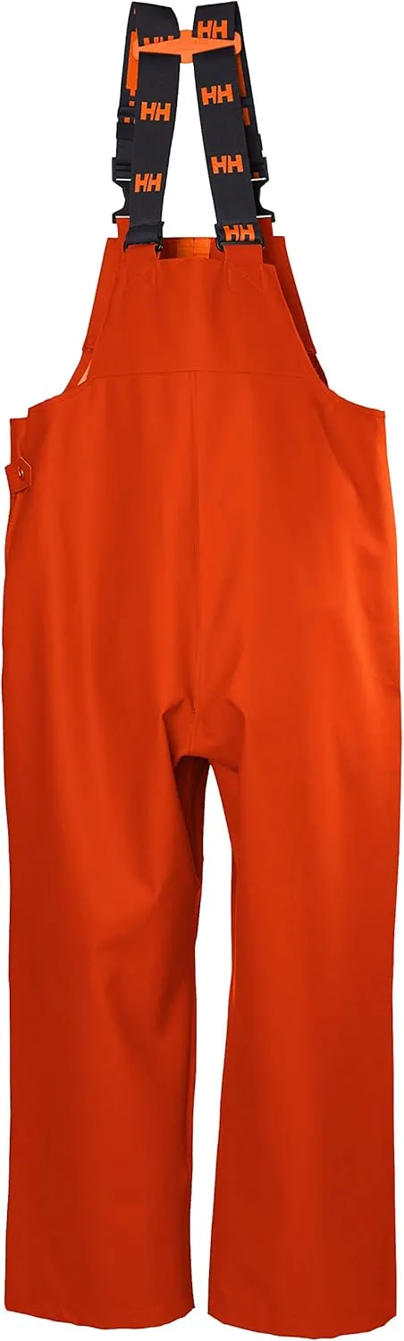 Helly-Hansen Workwear Storm Waterproof Bib Pants for Men Made from Heavy-Duty Breathable PVC-Coated Polyester for Mobility