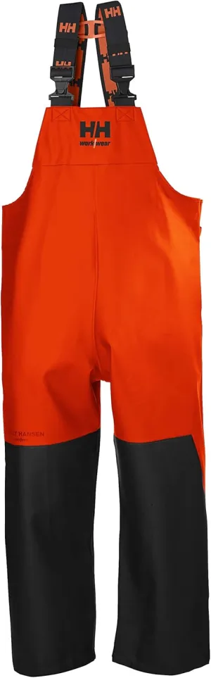 Helly-Hansen Workwear Storm Waterproof Bib Pants for Men Made from Heavy-Duty Breathable PVC-Coated Polyester for Mobility