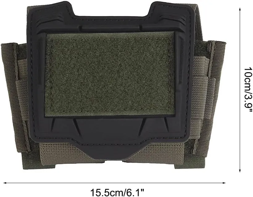 Helmet Battery Pack, Waterproof Helmet Balance Weight Bag with Elastic Fixing Rope for Outdoor Hunting