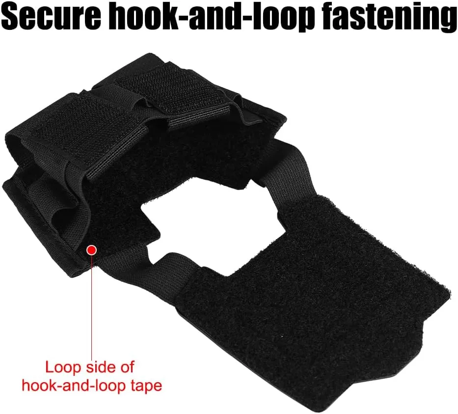 Helmet Battery Pack, Waterproof Helmet Balance Weight Bag with Elastic Fixing Rope for Outdoor Hunting