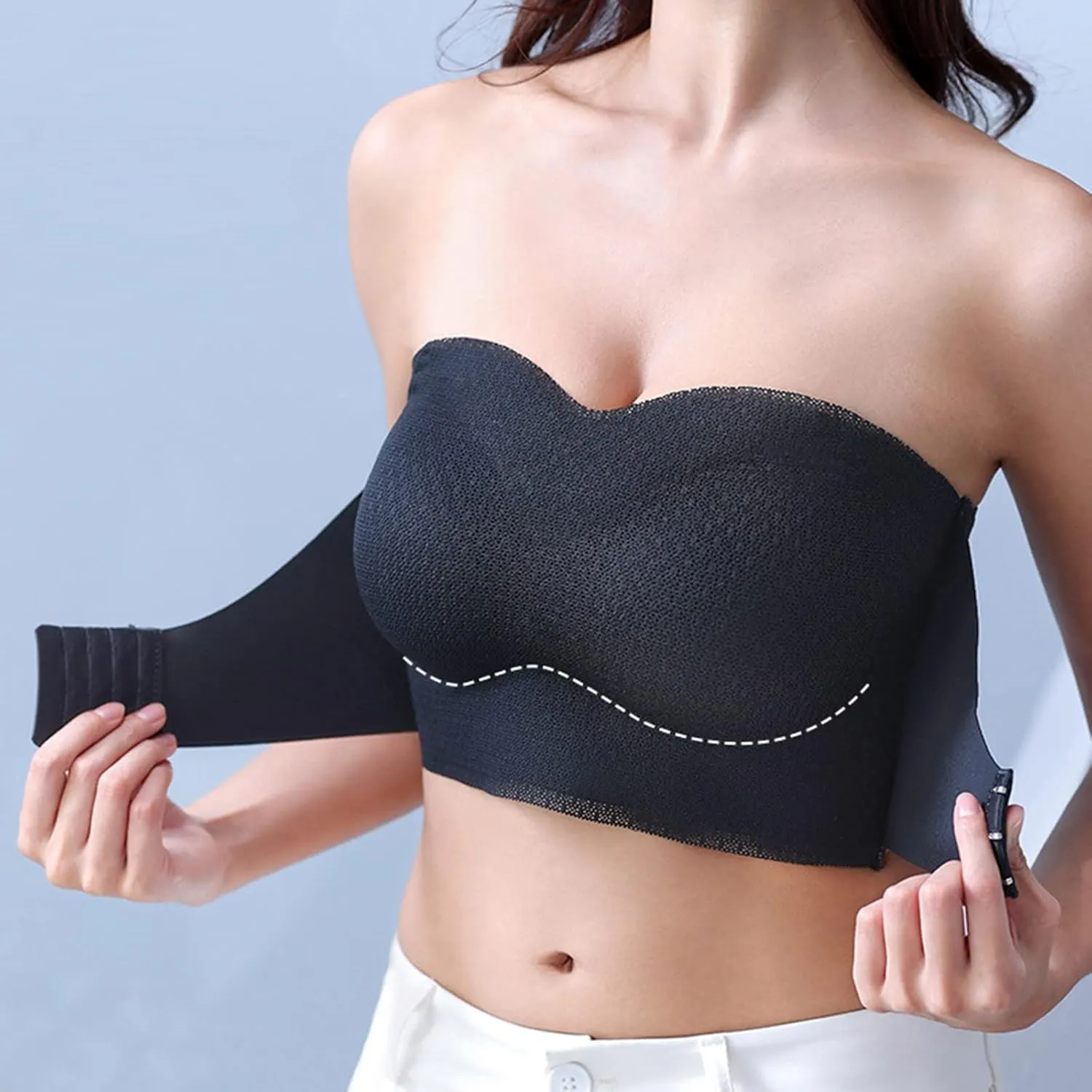 High Support Sports Bra for Large Bust Sporty Push Up Sports Bras Gym for Women Wireless Longline High Impact Running