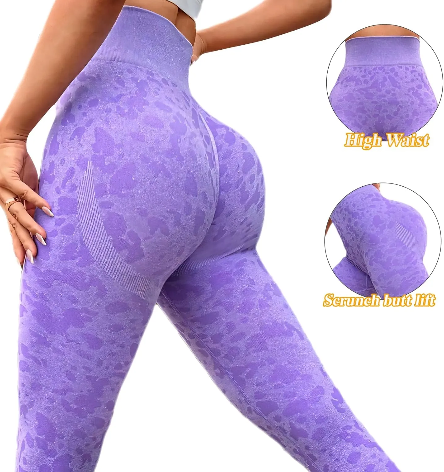 High Waisted Leggings for Women Workout Yoga Leggings Tummy Control Pants Workout Yoga Pants for Gym