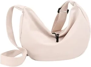 Hobo Bags for Women Casual Water Resistant Crossbody Purse Everyday Shoulder Handbag Lightweight Crescent Satchel