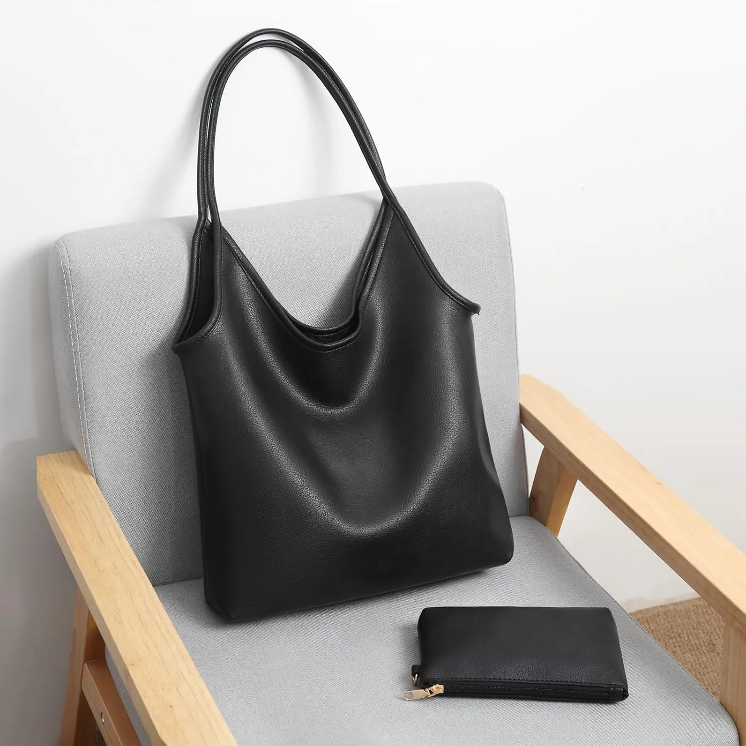 Hobo Bags Purse for Women Soft Slouchy Hobo Shoulder Bag Designer Ladies Large Leather Everyday Handle Handbag