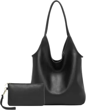 Hobo Bags Purse for Women Soft Slouchy Hobo Shoulder Bag Designer Ladies Large Leather Everyday Handle Handbag