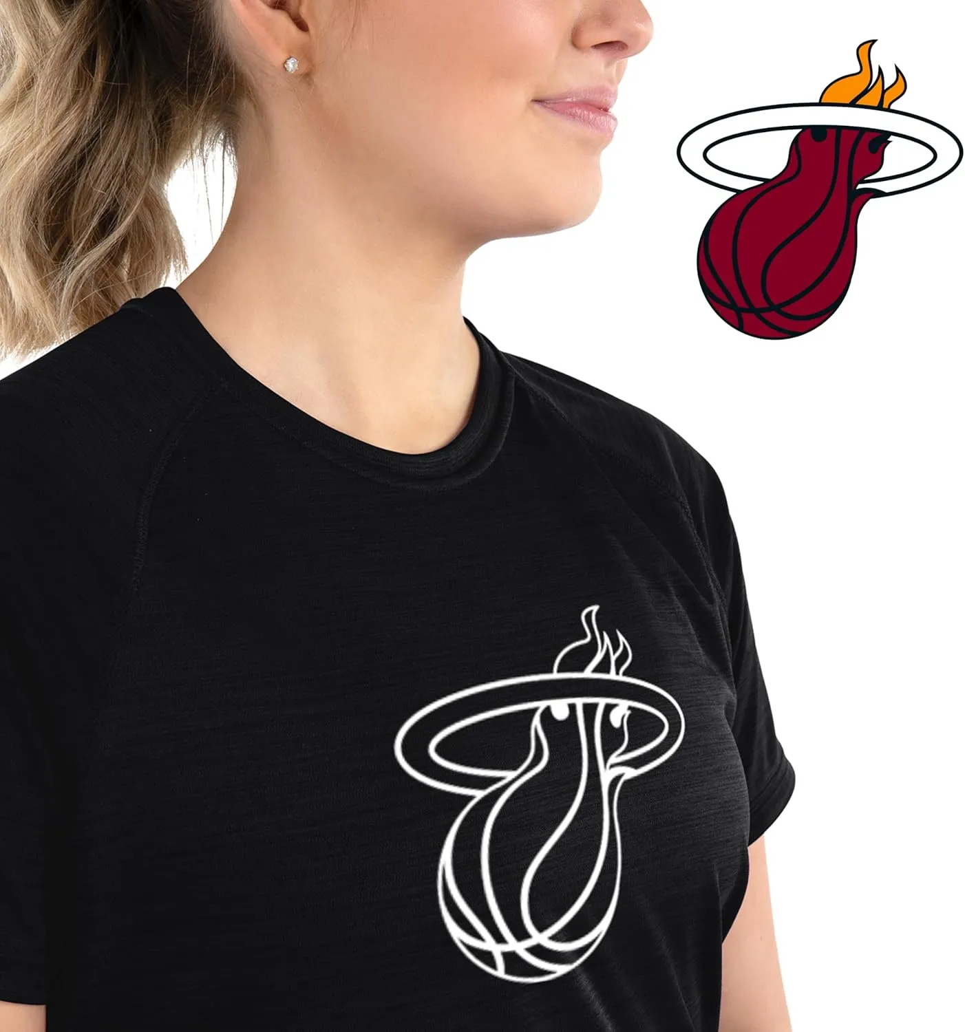 Holloway NBA Women's All-Pro Tee - Athletic, Lightweight and Breathable Shirt for Outdoor Activities