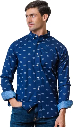 Hope & Henry Men's Long Sleeve Poplin Button Down Shirt