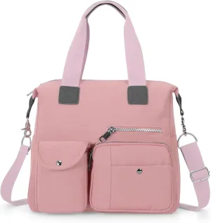 HUA ANGEL Women's Top-handle Handbags Nylon Crossbody Bag Multi Pocket Purses Women for Travel Work Sport Shopping Everyday