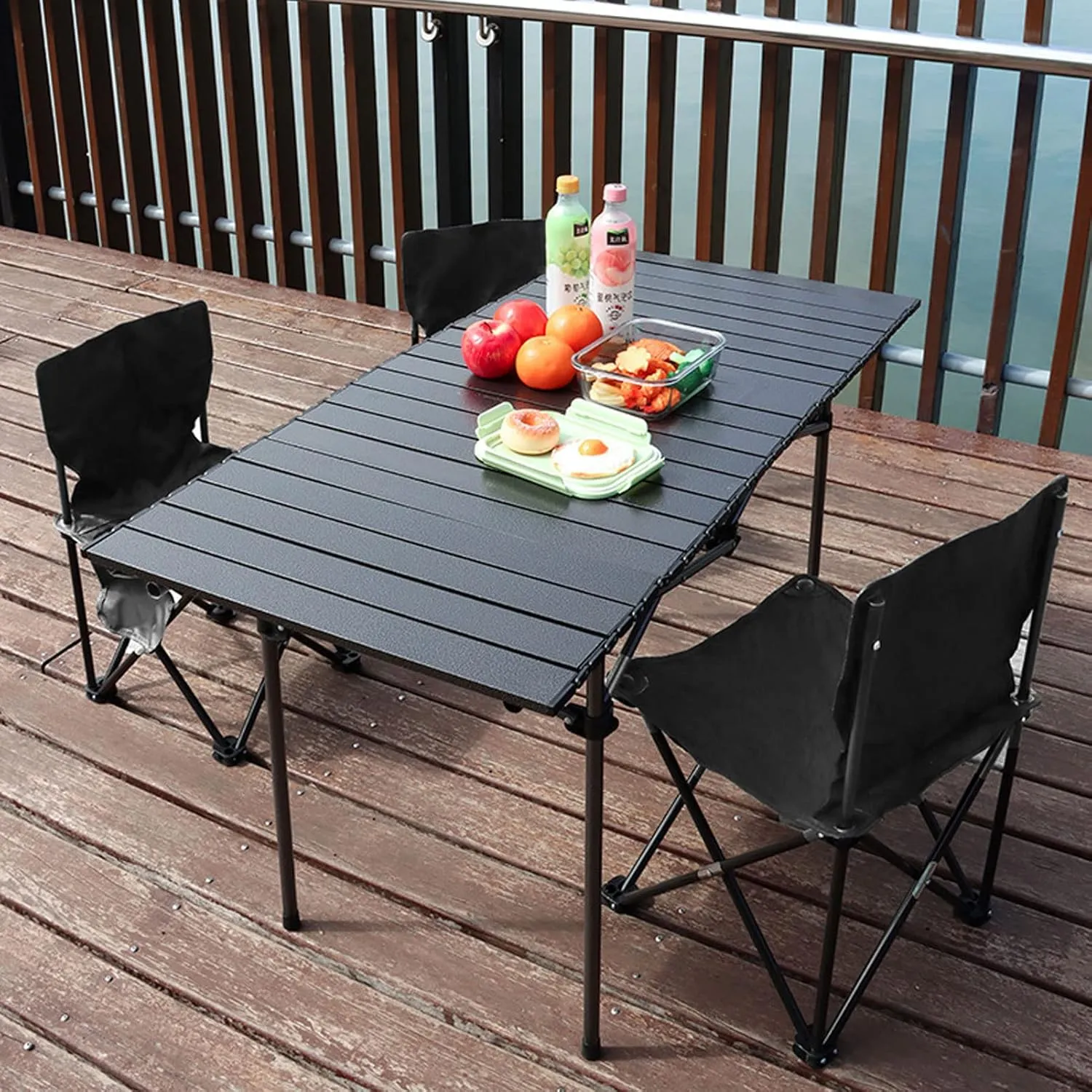 HUHJYUGE Outdoor Folding Camping Chairs, Heavy Duty Portable Camping Chairs, Folding Beach Chair with Side Pocket, Breathable Tearing Resistance, for Beach, Fishing, Trip (White 42cm)