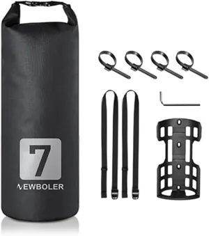 HXBER 3L/7L Bike Fork Bag Waterproof Roll Top Dry Bag Bike Fork Bag Cycle Pack Bike