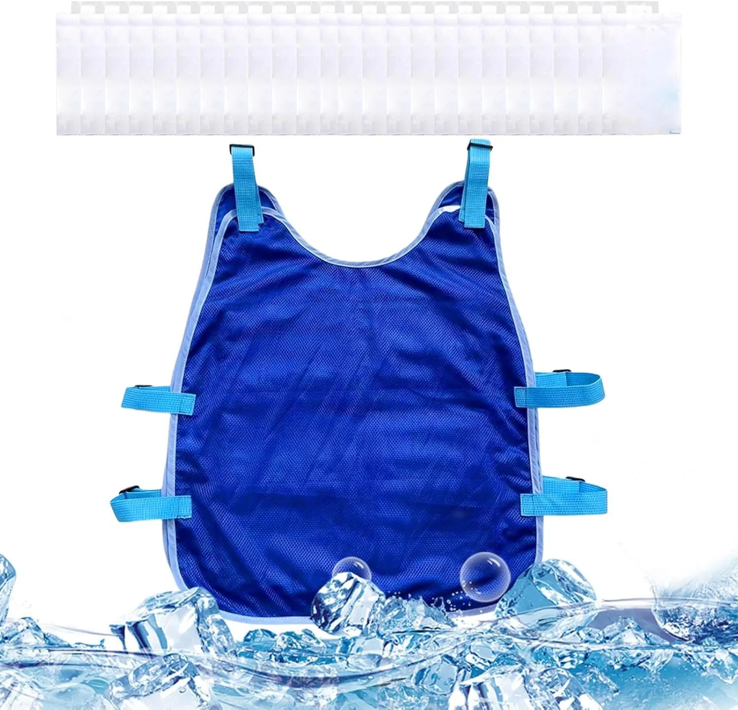 Ice Cooling Vest | Cooling Jacket Vest for Summer,Ice Cooling Vest - Breathable Cooling Jacket Vest for Summer |