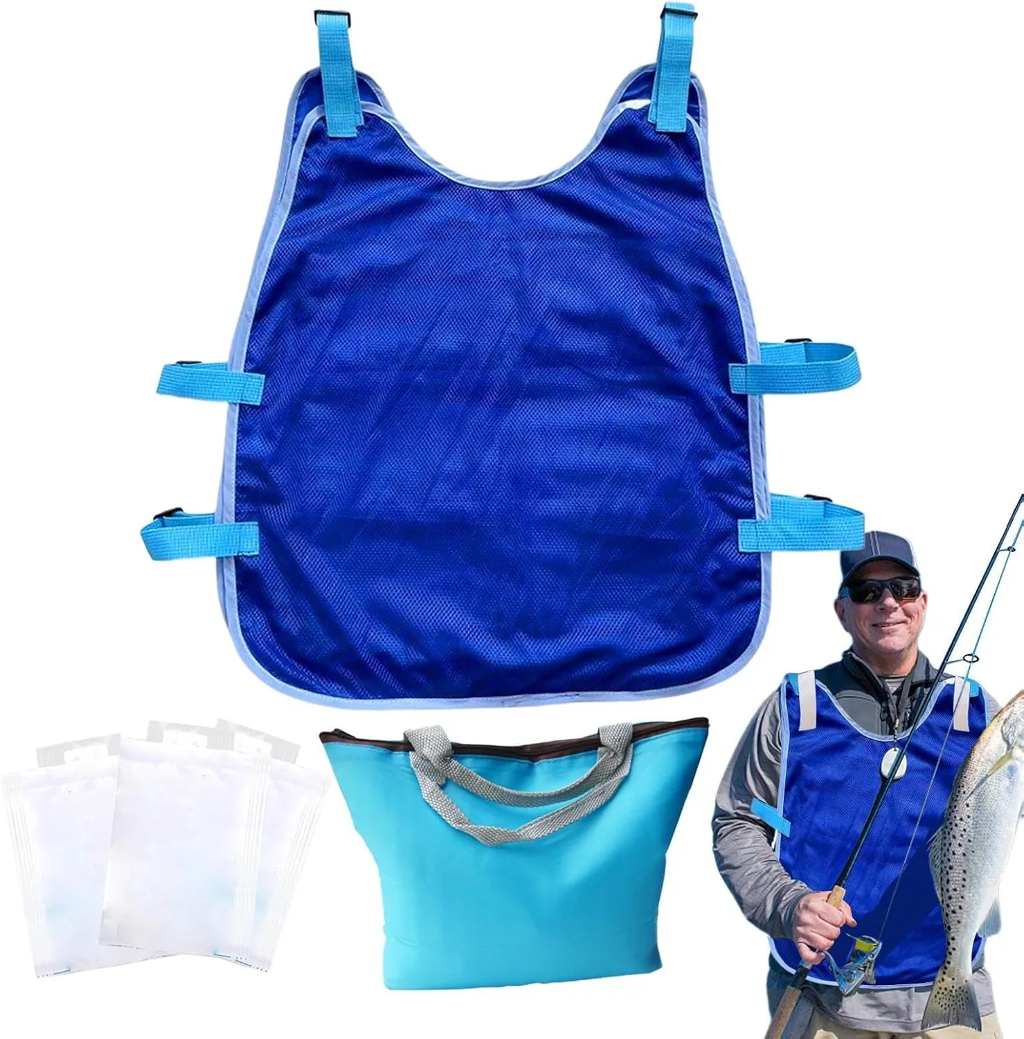 Ice Cooling Vest | Cooling Jacket Vest for Summer,Ice Cooling Vest - Breathable Cooling Jacket Vest for Summer |