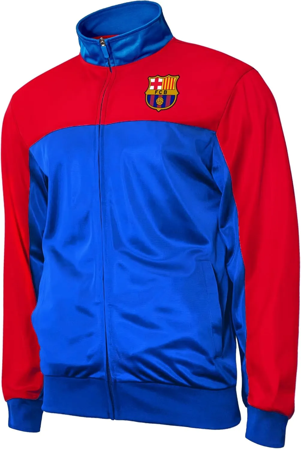 Icon Sports Officially Licensed Mens Soccer Track Jacket – Full Zip Active Top – Lightweight Football Club Team Apparel