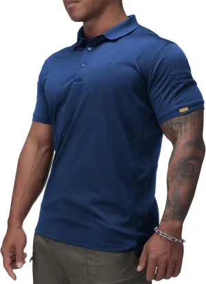 IDOGEAR Tactical Shirt Short Sleeve Quick Dry Golf Shirts Regular Fit T-Shirt with Moisture-Wicking