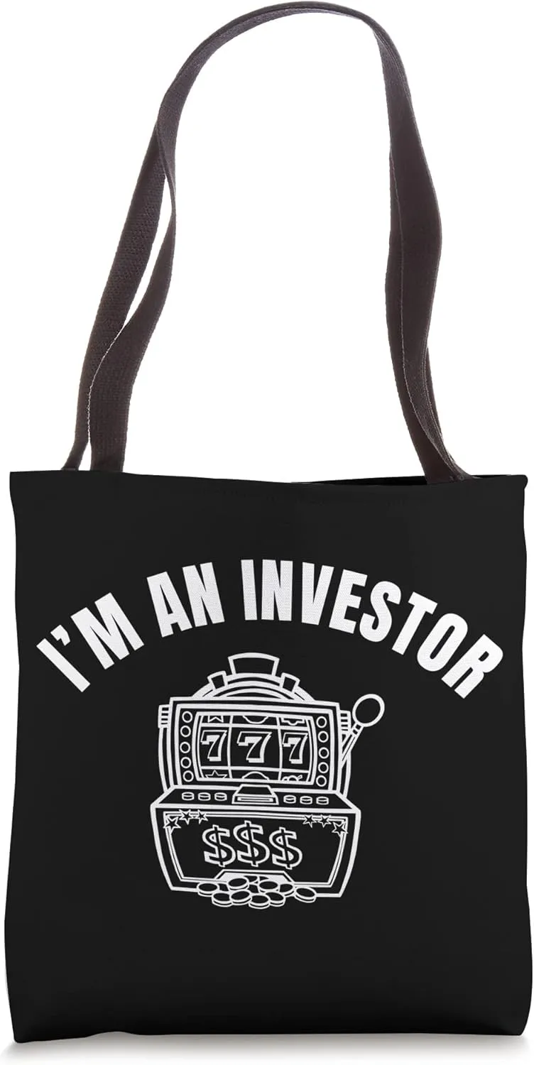 Investor Slot Machine Stockholder Capitalist Shareholder Tote Bag