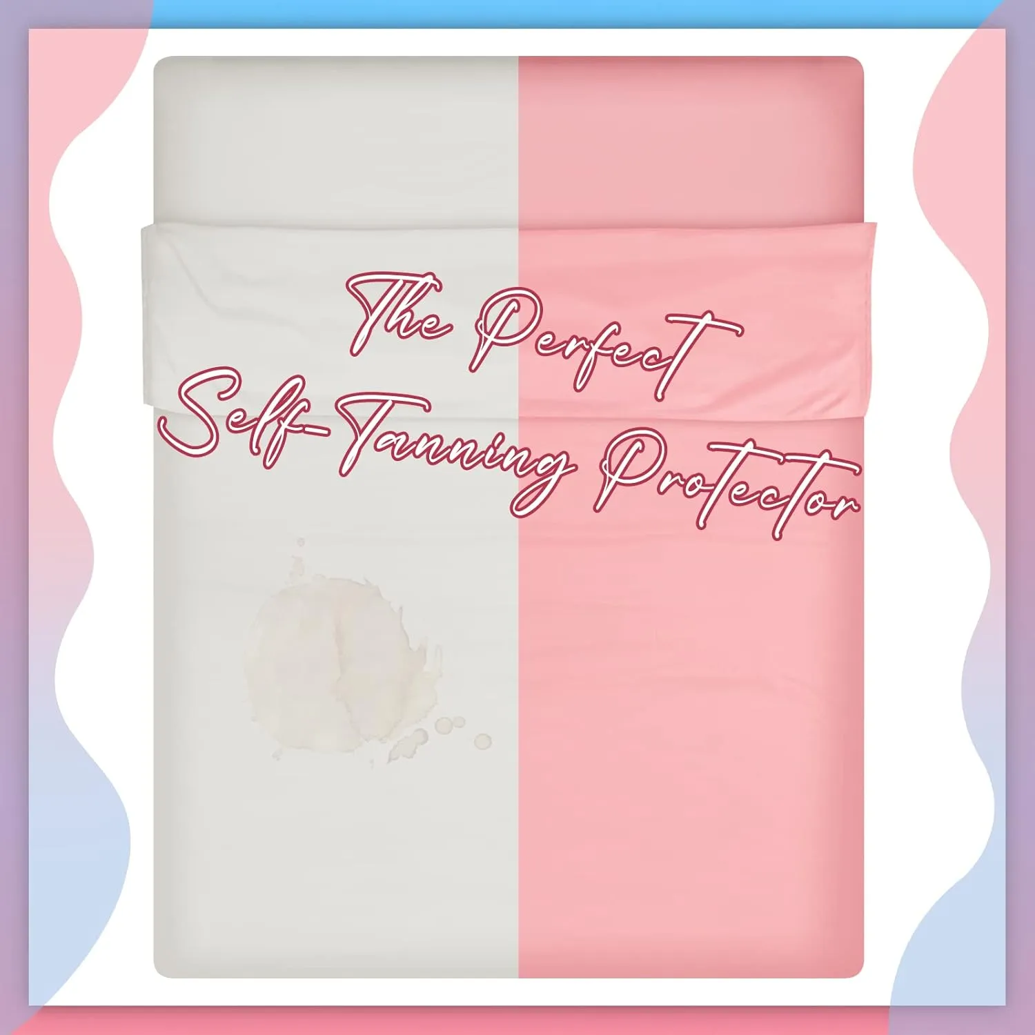 Irenare Self Tan Sleep Sack Breathable Self Tanning Sheet Protector for Bed Travel Sleeping Bag Camping and Sheet Liner for Outdoor Travel Hiking(Pink)