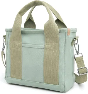 IwIeIaIrI Canvas Tote Bag for Women with Multi Pockets,Trendy Shoulder Handbag with Compartments for shopping,Work,Beach