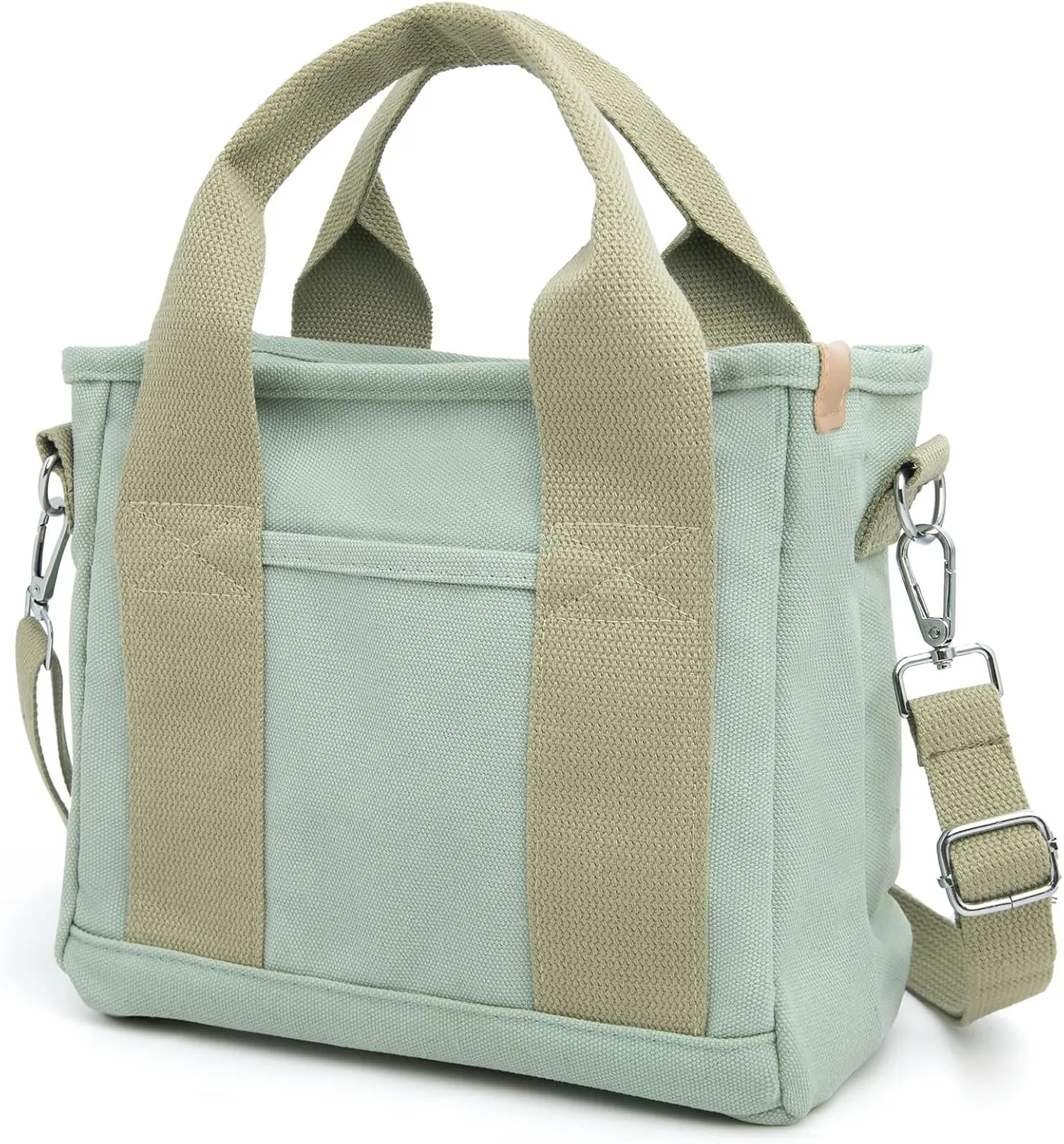 IwIeIaIrI Canvas Tote Bag for Women with Multi Pockets,Trendy Shoulder Handbag with Compartments for shopping,Work,Beach