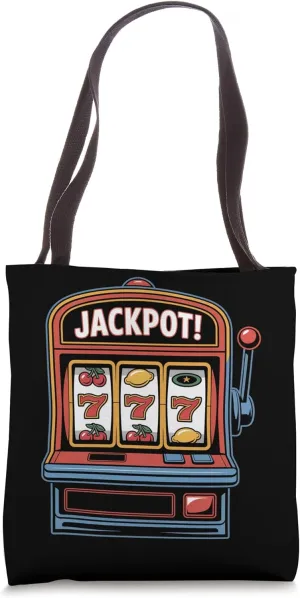 Jackpot Slot Machine Winning Casino Vibe Tote Bag
