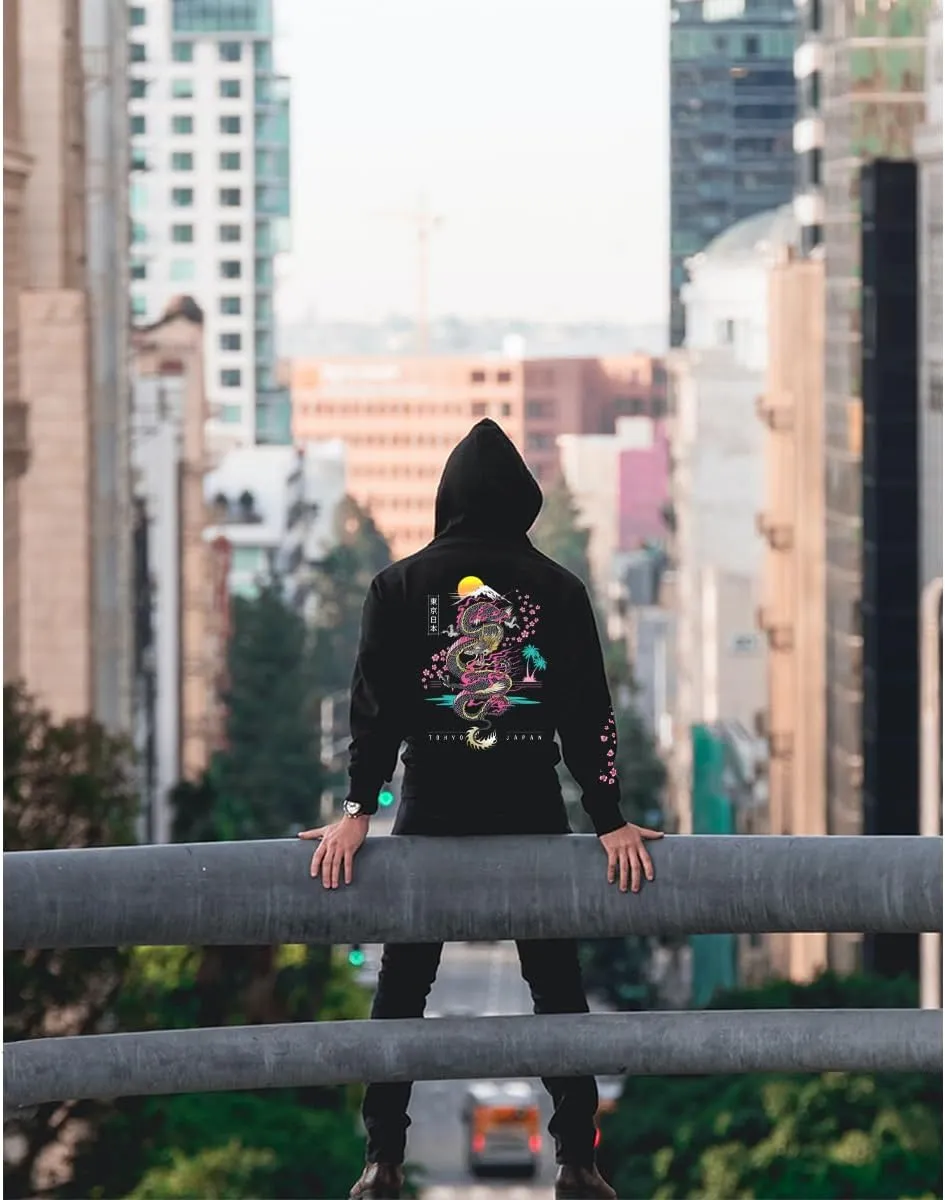 Japanese Hoodie Cool Hoodie Polyester Long Sleeve Casual Pullover