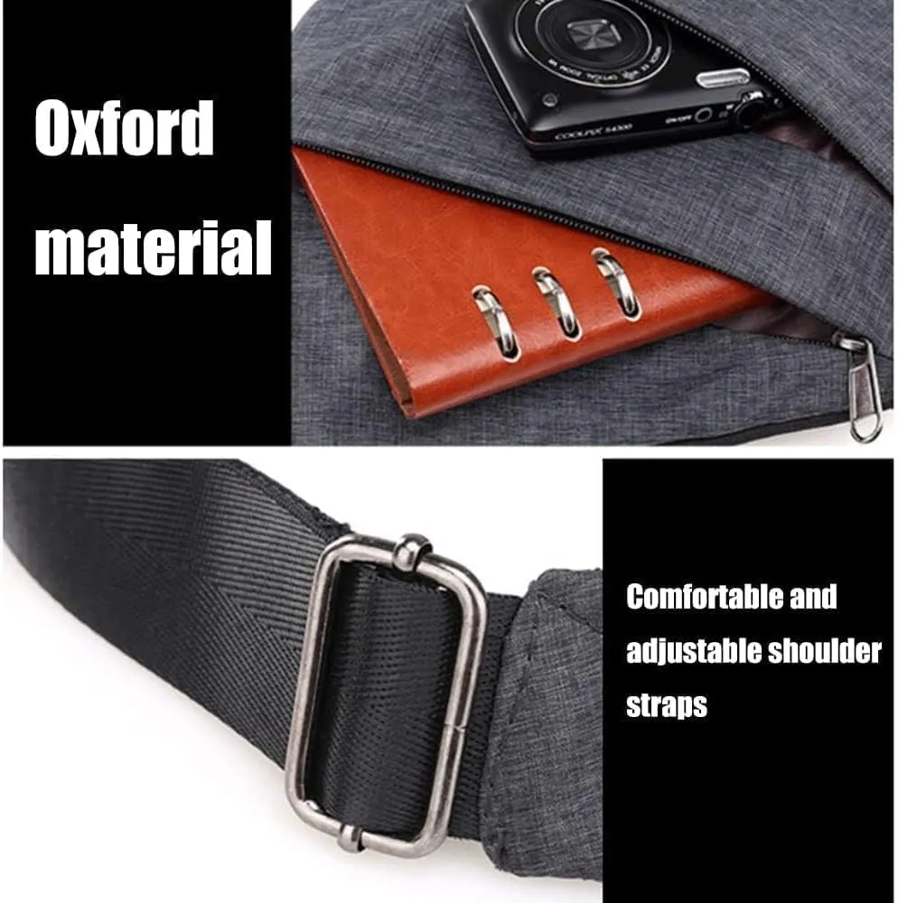 Jfxgjuv Personal Pocket Bag for Travel Crossbody Multi-Pocket Anti-Thief Travel Bag Premium Personal Pocket Bag for Men Women