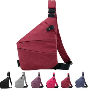 Jfxgjuv Personal Pocket Bag for Travel Crossbody Multi-Pocket Anti-Thief Travel Bag Premium Personal Pocket Bag for Men Women