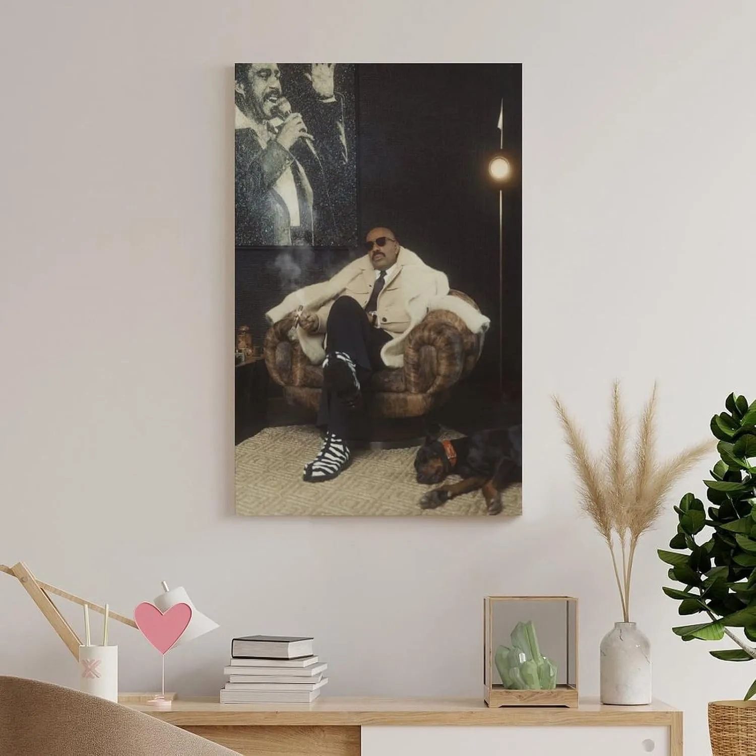 JINGQEI American Television Hosts Steve Harvey Poster Canvas Wall Art Posters For Room Aesthetic And DecorPoster For Living Room Bedroom Office Decor20x30inch(50x75cm)
