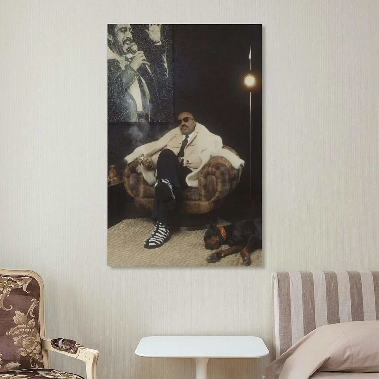 JINGQEI American Television Hosts Steve Harvey Poster Canvas Wall Art Posters For Room Aesthetic And DecorPoster For Living Room Bedroom Office Decor20x30inch(50x75cm)