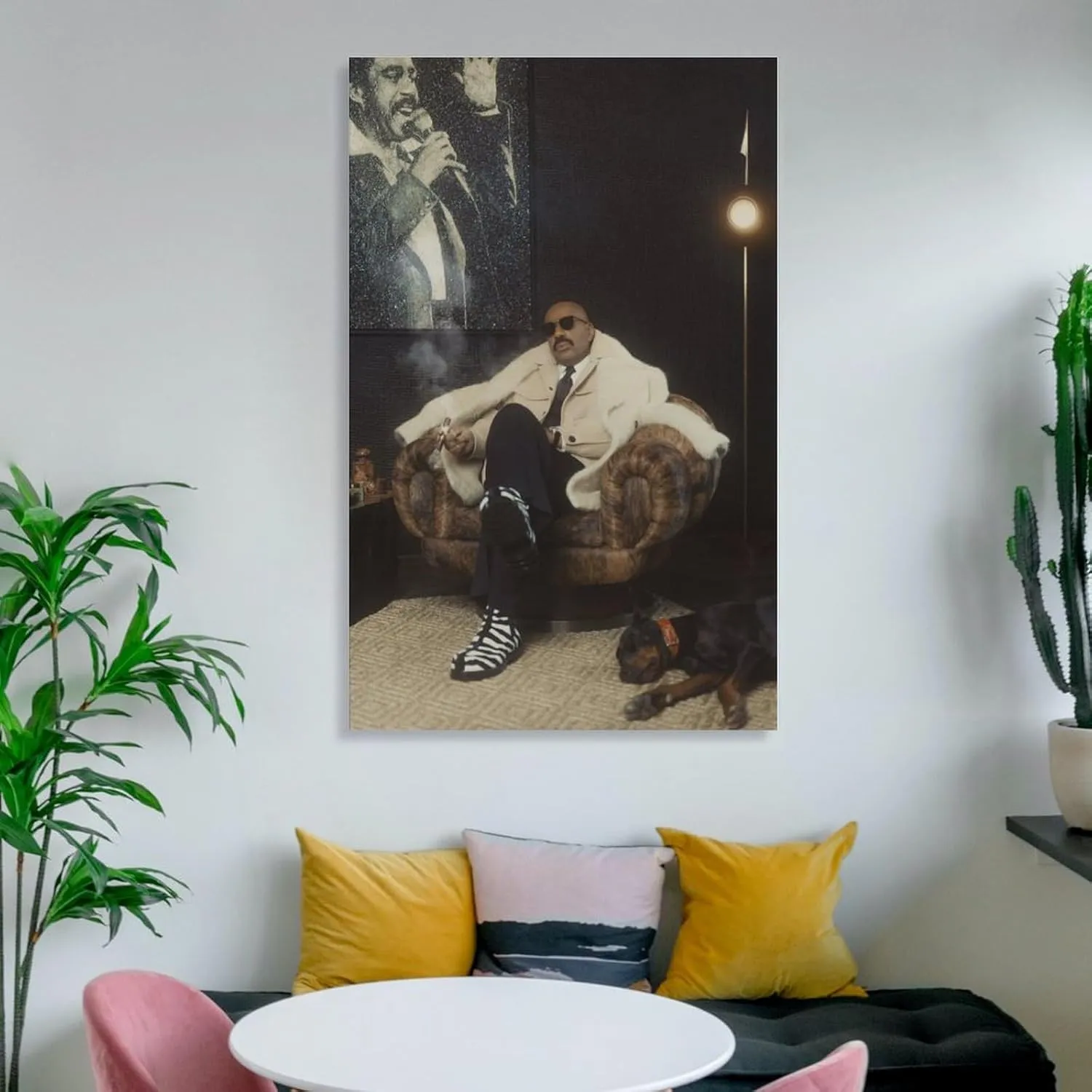 JINGQEI American Television Hosts Steve Harvey Poster Canvas Wall Art Posters For Room Aesthetic And DecorPoster For Living Room Bedroom Office Decor20x30inch(50x75cm)