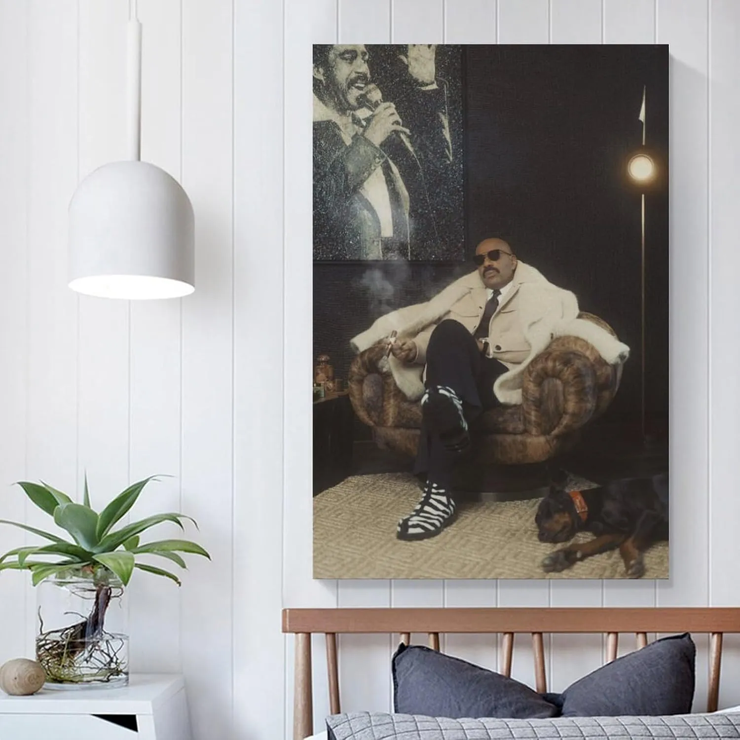 JINGQEI American Television Hosts Steve Harvey Poster Canvas Wall Art Posters For Room Aesthetic And DecorPoster For Living Room Bedroom Office Decor20x30inch(50x75cm)