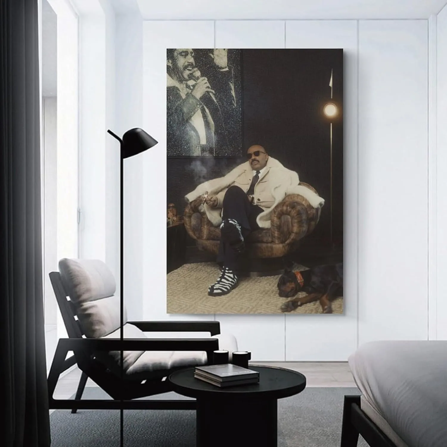 JINGQEI American Television Hosts Steve Harvey Poster Canvas Wall Art Posters For Room Aesthetic And DecorPoster For Living Room Bedroom Office Decor20x30inch(50x75cm)