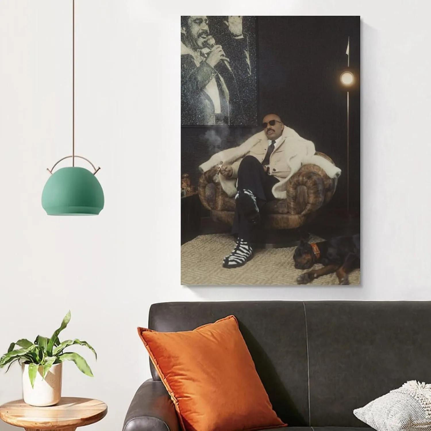 JINGQEI American Television Hosts Steve Harvey Poster Canvas Wall Art Posters For Room Aesthetic And DecorPoster For Living Room Bedroom Office Decor20x30inch(50x75cm)